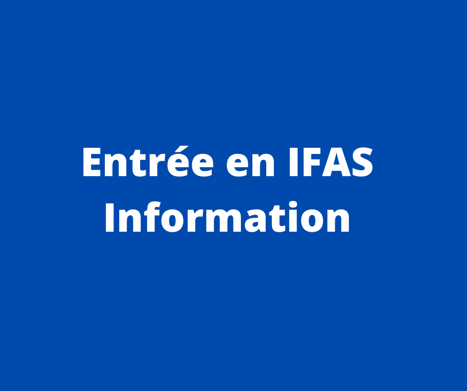 Dossier IFAS confirmation
